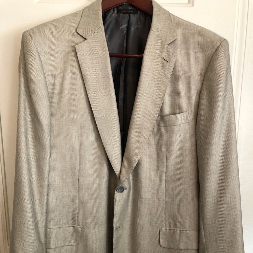$2000 Brioni Gray Cashmere Silk Coat Jacket 44”